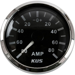 Амперметр аналоговый 80-0-80 ампер BS черн/нерж KUS (KY06005)